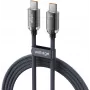 VOLTAGE PureCrystal 100W USB-C na USB-C PD kábel 1m čierny