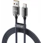 VOLTAGE PureCrystal USB-A na USB-C kábel 66W 1 m čierny