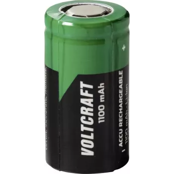 VOLTCRAFT 18350 Flat-Top Li-Ion batéria 3,7 V 1100 mAh (VC-17666005)