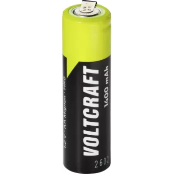 VOLTCRAFT AA batéria NiMH 1,2 V 1400 mAh s spájkovacou páskou, vysokoprúdová, Ready to Use VC-17666035