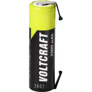 VOLTCRAFT AA batéria NiMH 1,2V 2300mAh vysokoprúdová s U spájkovacou páskou, pripravená na použitie, balenie 1 ks VC-17666045