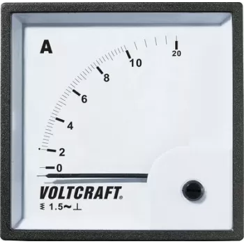 VOLTCRAFT AM-72X72/10A analógový panelový ampérmeter 10A AC feromagnetický merací systém