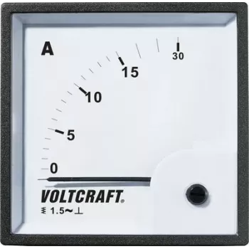 VOLTCRAFT AM-72X72/15A feromagnetický striedavý ampérmeter, 72x72mm, 0-15A, trieda 1.5