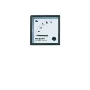 VOLTCRAFT AM-72X72/50HZ analógový vstavaný merací prístroj pre frekvenciu 45-55 Hz, 400 V AC, otočný cievkový merací mechanizmus, 72x72 mm