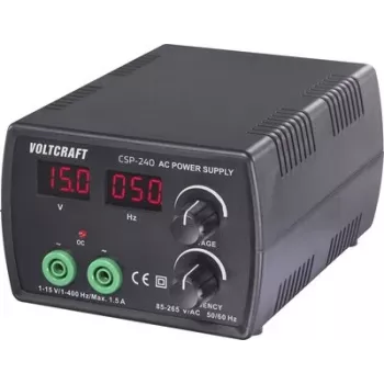 VOLTCRAFT CSP-240 laboratórny napájací zdroj, nastaviteľné striedavé napätie 1 - 15 V/AC, max. 1,5 A, 22,5 W, frekvenčné riadenie, 1 výstup VC-17192765