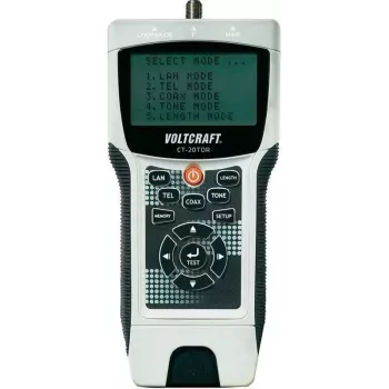Voltcraft CT-20TDR TDR tester káblov s meraním dĺžky, wiremap, tónový generátor pre UTP/STP LAN, koaxiálne a telefónne káble