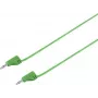VOLTCRAFT vysoko flexibilný merací vodič 2 mm lamelový konektor samec na 2 mm lamelový konektor samec 0,3 m zelená MSB-200 2,2 A (VC-8557705)