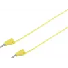 VOLTCRAFT vysoko flexibilný merací vodič [lamelový konektor 2 mm - lamelový konektor 2 mm] 0,6 m žltý MSB-200 2,2 A (VC-8557690)