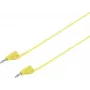 VOLTCRAFT vysoko flexibilný merací vodič [lamelový konektor 2 mm - lamelový konektor 2 mm] 0,6 m žltý MSB-200 2,2 A (VC-8557690)