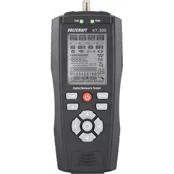 VOLTCRAFT KT-300 tester káblov VC-17497100 pre telekomunikácie a siete