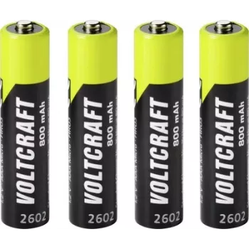 VOLTCRAFT Micro (AAA) NiMH batéria 800 mAh 1,2 V Ready to Use, balenie 4 ks (VC-17275415)