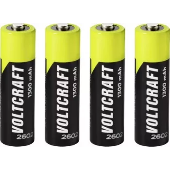 VOLTCRAFT Mignon AA NiMH batéria 1300 mAh 1,2 V Ready to Use balenie 4 ks (VC-17275445)