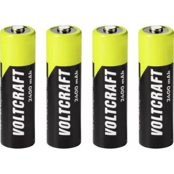 VOLTCRAFT Mignon AA NiMH batéria 2400 mAh 1,2 V Ready to Use, 4-bal. VC-17275455