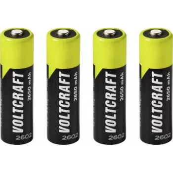 VOLTCRAFT Mignon AA NiMH batéria 2650 mAh 1,2 V Ready to Use, balenie 4 ks VC-17275465