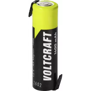 VOLTCRAFT Mignon AA batéria NiMH 1,2 V 1400 mAh High-Current s Z spájkovacou páskou, Ready to Use (1 ks) VC-17666040