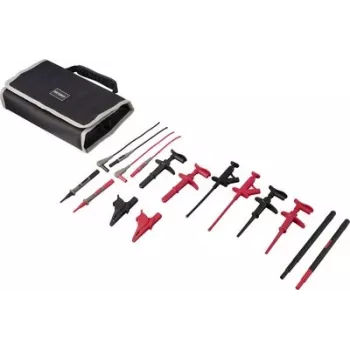 VOLTCRAFT MLSet-100 sada meracích vodičov s 4 mm stohovateľnými banánovými konektormi, krokodílovými svorkami, meracími hrotmi, 4 mm konektormi samica, 1,2 m, červená/čierna VC-18652745