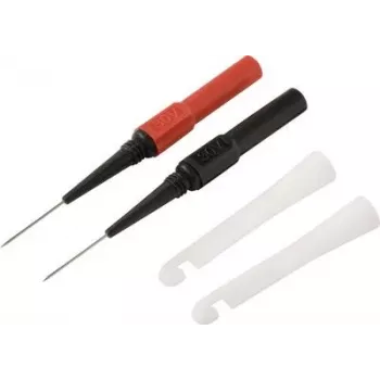 Voltcraft MMS-130 sada bezpečnostných meracích vodičov so svorkami, 4 mm banánové konektory, 1,2 m, CAT III 1000 V, čierna/červená VC-17155590