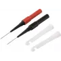 Voltcraft MMS-130 sada bezpečnostných meracích vodičov so svorkami, 4 mm banánové konektory, 1,2 m, CAT III 1000 V, čierna/červená VC-17155590