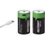 VOLTCRAFT Mono (D) Li-Ion batéria 6000 mAh 1,5 V, balenie 2 ks s USB-C nabíjaním (VC-17275580)