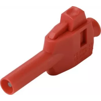 VOLTCRAFT MP-4 laboratórny konektor so svorkovým pripojením, rovný, 4 mm kolík, červený, 1 ks (VC-17195255)