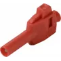 VOLTCRAFT MP-4 laboratórny konektor so svorkovým pripojením, rovný, 4 mm kolík, červený, 1 ks (VC-17195255)