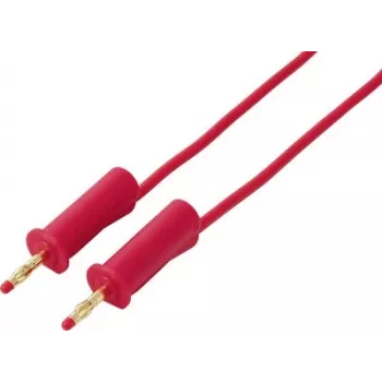 VOLTCRAFT MSB-132 1 m červený merací kábel 4 mm konektor na 4 mm konektor 10A 1000V CAT II VC-18709980