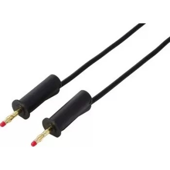 VOLTCRAFT MSB-132 2 m čierny bezpečnostný merací vodič, 4 mm stohovateľné konektory, 32 A, 1000 V CAT III VC-18709995