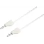 VOLTCRAFT MSB-300-1-WS bezpečnostný merací vodič, 4 mm banánový konektor samec na 4 mm banánový konektor samec, 1 m, biela, CAT III 1000 V / CAT IV 600 V, 16 A
