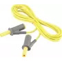 VOLTCRAFT MSB-501 bezpečnostné meracie vedenie, 4 mm stohovateľný banánový konektor na rovnaký, 2 m, žltý, CAT III 1000 V / CAT IV 600 V, 16 A VC-8063480
