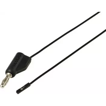 Voltcraft MSL-315 čierny merací vodič, 4 mm banánový konektor samec na 0,64 mm konektor samica, 1 m, 1 A, 30 V AC/60 V DC VC-17182175