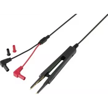 VOLTCRAFT MSL-503-2 sada meracích vodičov, 4 mm bezpečnostný konektor na 4 mm bezpečnostný konektor, 39 cm, 10 A, 1000 V, CAT III/IV, čierna/červená, 2 vodiče VC-18654460