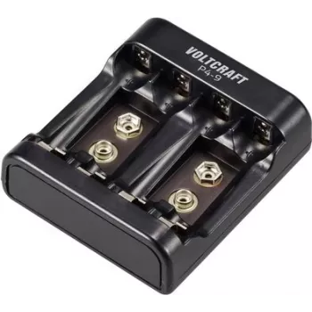 VOLTCRAFT P4-9 nabíjačka gombíkových batérií pre NiMH/NiCd AA, AAA, 9V blok VC-14936385