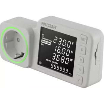 VOLTCRAFT SEM5000 DUAL merač nákladov na energiu s dátovým záznamníkom, prognóza nákladov, alarm VC-14516985