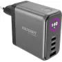 VOLTCRAFT UC-140W01 140W GaN USB-C PD nástenná nabíjačka s 3x USB-C a 1x USB-A, čierna VC-17776050