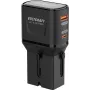 VOLTCRAFT UC-1C1A35W01 35W cestovná nabíjačka USB-C PD & USB-A Quick Charge, čierna, s EU/UK/US adaptérmi VC-17792720