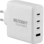 VOLTCRAFT UC-3C1A140W01 GaN USB nabíjačka 140W PD 3.1, 3x USB-C, 1x USB-A, biela