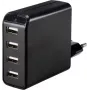 VOLTCRAFT UC-4AXX001 USB nabíjačka 24 W 4x USB-A čierna interiérová