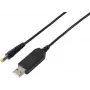 VOLTCRAFT USB-na-12V-DC zvyšovací menič s 5,5x2,1mm dutým konektorom a adaptérovou sadou, 12W, 1A, čierny (VC-18218585)