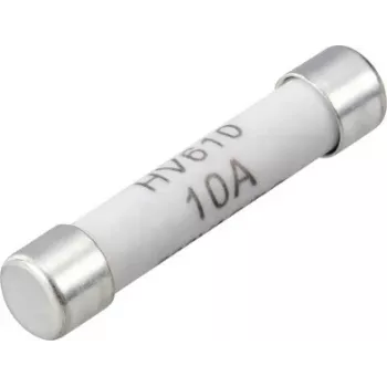 VOLTCRAFT VC-14933145 multimetrová poistka, 10 A, 600 V AC/DC, rýchla, 6,35 x 31,8 mm, balenie 100 ks