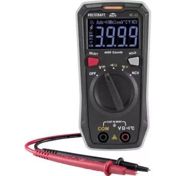 VOLTCRAFT VC-22 digitálny multimeter CAT III 600 V, 4000 Counts VC-11899610