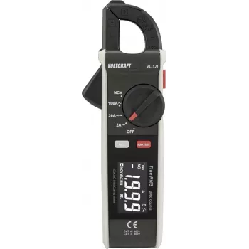 Voltcraft VC-321 digitálny kliešťový multimeter True RMS AC/DC 600V CAT II 300V CAT III 100A