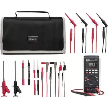 VOLTCRAFT VC-831 True RMS digitálny multimeter s MLSet-120 meracími vodičmi a prenosnou taškou VC-12884320+VC-18652750