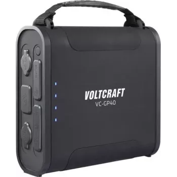 Voltcraft VC-GP40 powerbanka 144000 mAh LiFePO4 USB-PD 100W čierna LED baterka