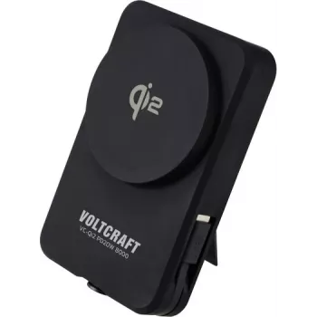 VOLTCRAFT VC-Qi2 PD20W 8000 powerbank 8000 mAh rýchle nabíjanie LiPo USB-C čierna stavový indikátor (VC-15346515)