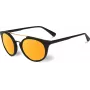 VUARNET VL1602 dámske cat-eye slnečné okuliare - čierny acetátový rám, sivé minerálne sklo, UV400 ochrana - 56/20/143 mm