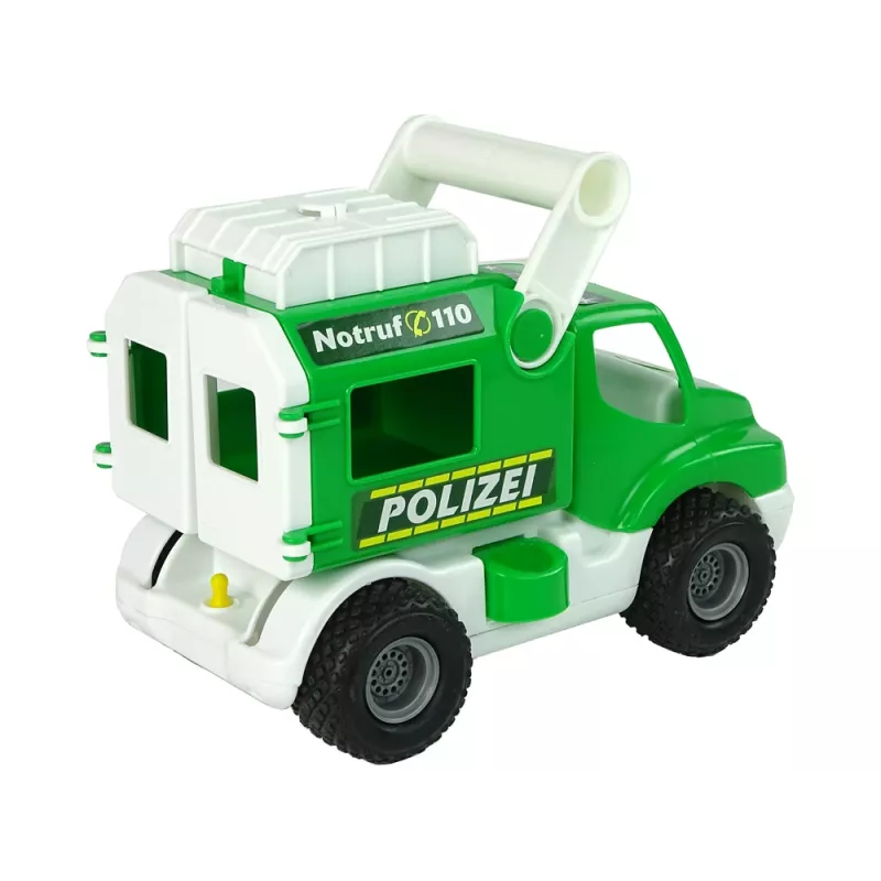 WADER POLESIE policajné auto ConsTruck zelené 41906