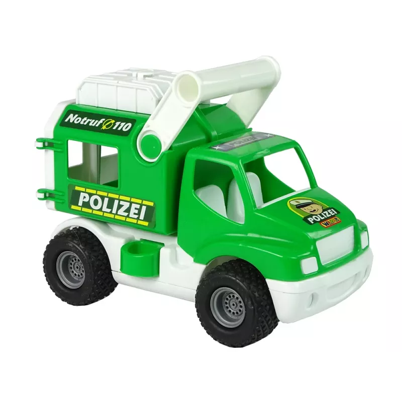 WADER POLESIE policajné auto ConsTruck zelené 41906