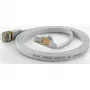 Wantec FTP CAT6 plochý ethernetový patch kábel 15m biely