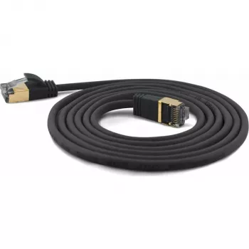 Wantec patch kábel SSTP CAT7 Ste. CAT6a d=4mm 10,00m čierny