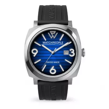 WATCHPEOPLE dámske hodinky 700990 ružové zlato nerezová oceľ a biela koža 45mm